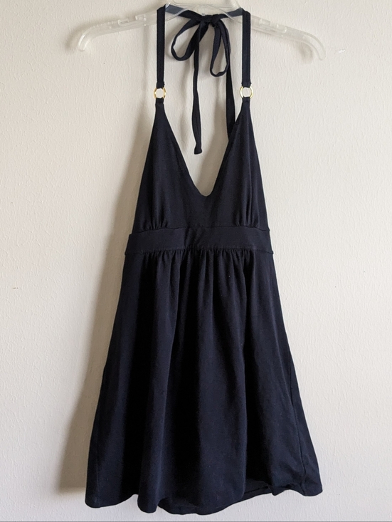 Victoria's Secret Dresses & Skirts - Victoria Secret Bra Tops Halter Dress Navy Blue Sz M